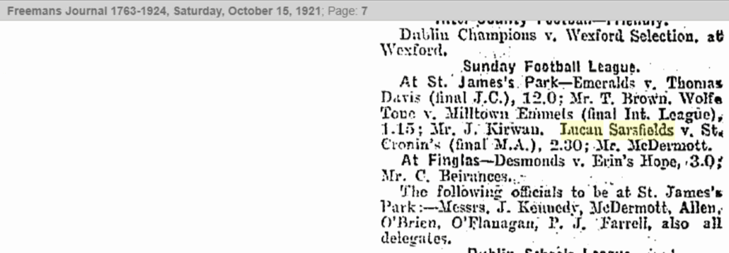 15 October 1921 Freemans Journal