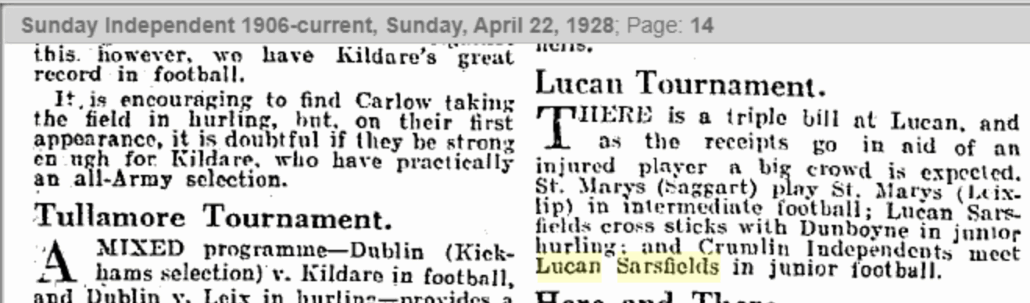 April 22, 1928 - Sunday Independent