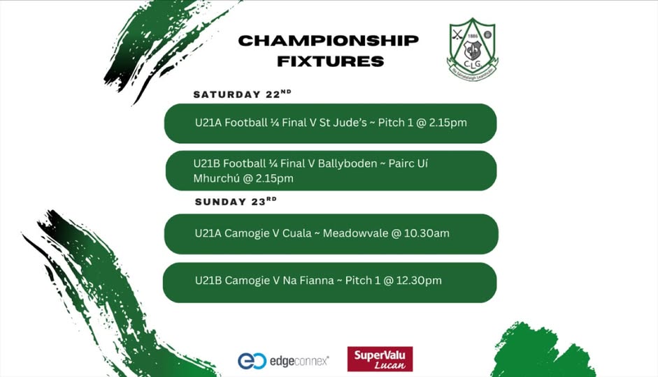 Big weekend of Under 21s action