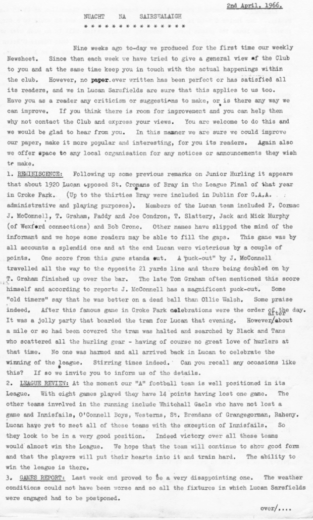 First Newsletter 1966 - Page 19