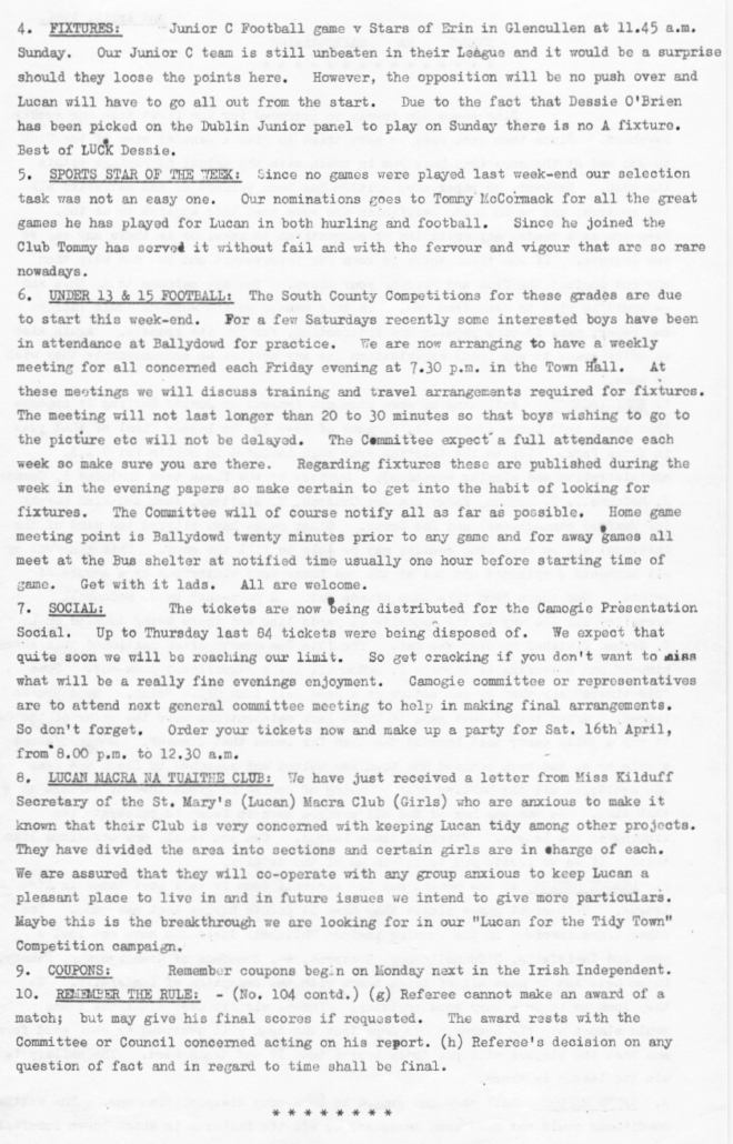 First Newsletter 1966 - Page 20
