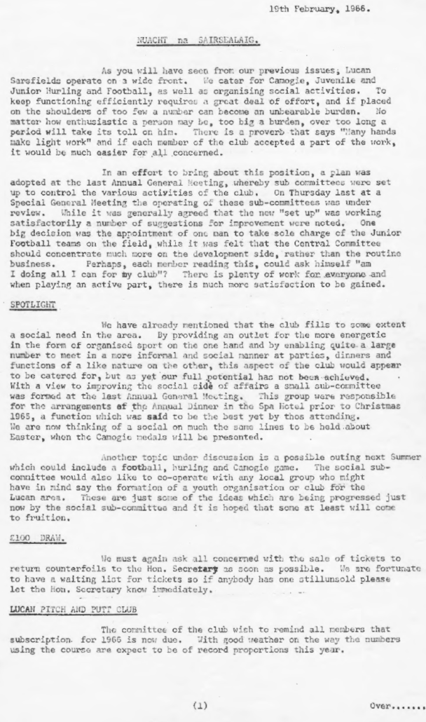 First Newsletter 1966 - Page 7