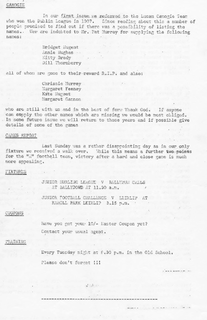 First Newsletter 1966 - Page 8