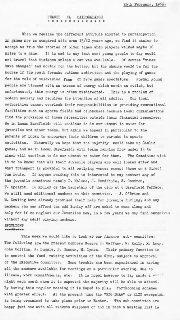 First Newsletter 1966 - Page 9