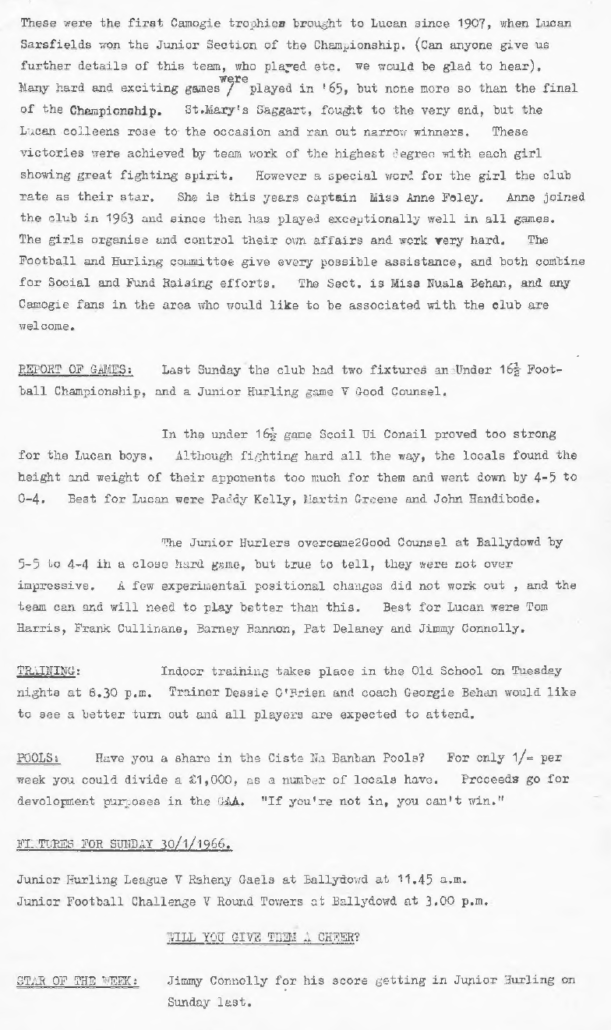 First Newsletter 1966 - Page 2